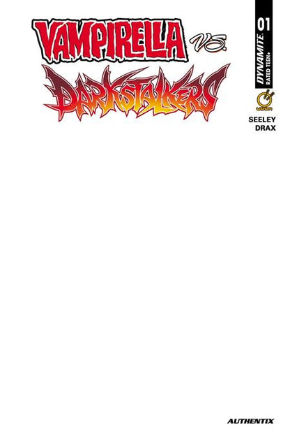 Vampirella vs Darkstalkers Special - Dynamite - Blank Sketch Authentix Var (Pre-Order) C37-P40