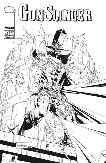 Gunslinger #59 - Spawn Universe - Carlo Barberi B&W Var (Pre-Order) C39-P42