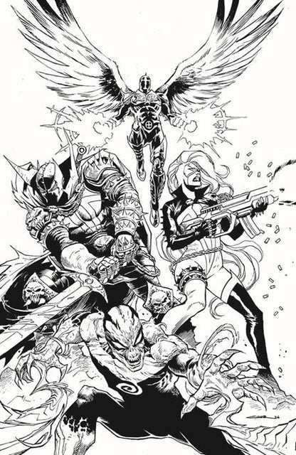 Scorched #56 - Spawn Universe - Yildiray Cinar B&W Virgin Var (Pre-Order) C39-P42