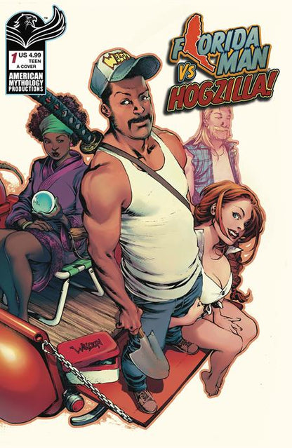 Florida Man #1 - American Mythology - Matthew Weldon Signed by Mike Baron w/ Promo Poster (Pre-Order) C39-P43