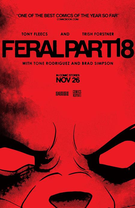 Feral #18 | Tony Fleecs Movie Poster Homage Var â€¢ Pre-Sale: C44-P47