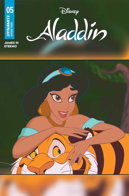 Aladdin #5 - Dynamite / Disney | Jasmine & Rajah Animation Art Var (Pre-Order) C44-P47
