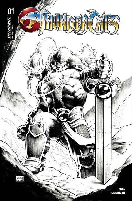Thundercats #1 - Vol 2 - Dynamite | Daniele Cellini 1:7 FOC Bonus Line Art Var (Closed) R2642