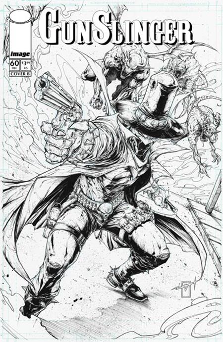 Gunslinger #60 - Image / Spawn Universe | Jonathan Uribe B&W Var (Pre-Order) C43-P46
