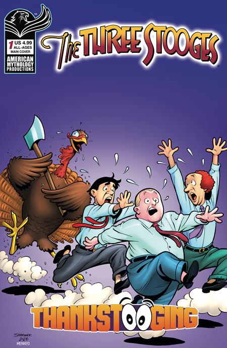 Three Stooges: Thankstooging - American Mythology | Eric Shanower Main Cvr (Pre-Order) C42-P47