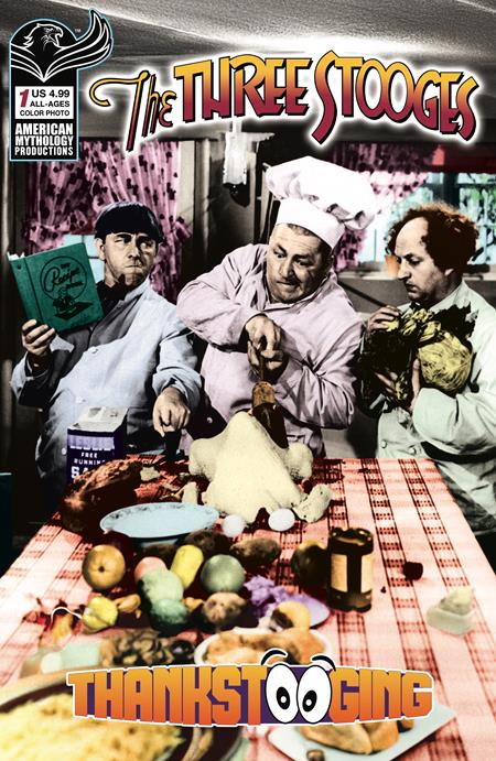 Three Stooges: Thankstooging - American Mythology | Color Photo Var (Pre-Order) C42-P47
