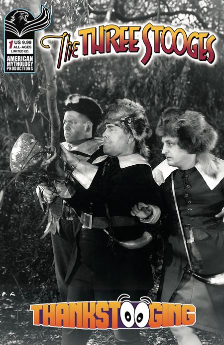 Three Stooges: Thankstooging - American Mythology | B&W Photo Limited Edition (Pre-Order) C42-P47