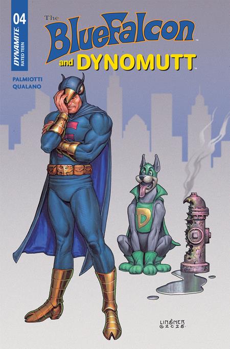 Blue Falcon & Dynomutt #4 | Joseph Michael Linsner Var • Pre-Sale: C45-P48