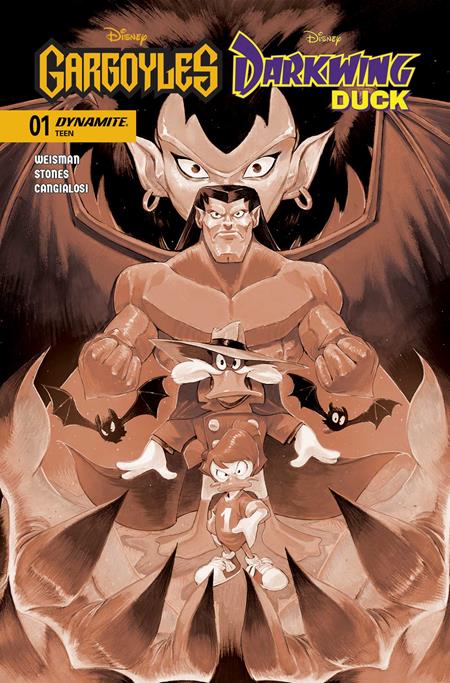 Gargoyles / Darkwing Duck #1 - Ivan Bigarella 1:10 Sepia Variant (Released)