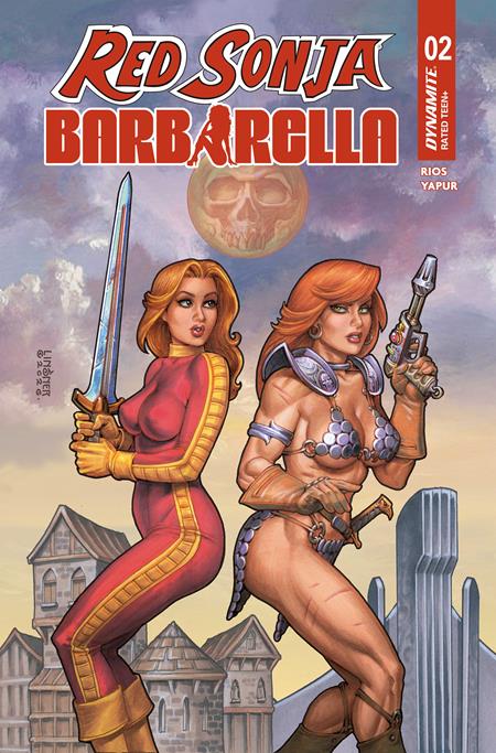 Red Sonja x Barbarella #2 (Dynamite) | Joseph Michael Linsner Main Cvr (Pre-Order) C45-P48