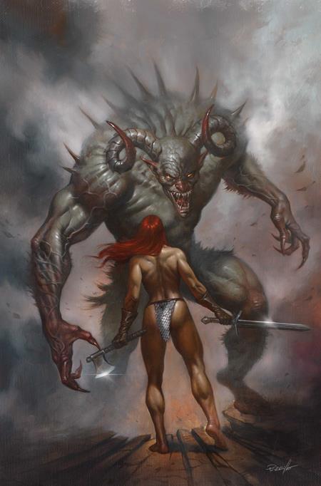 Red Sonja: She-Devil with a Sword #8 (Dynamite) | Lucio Parrillo Premium Metal Var (Pre-Order) C45-P51