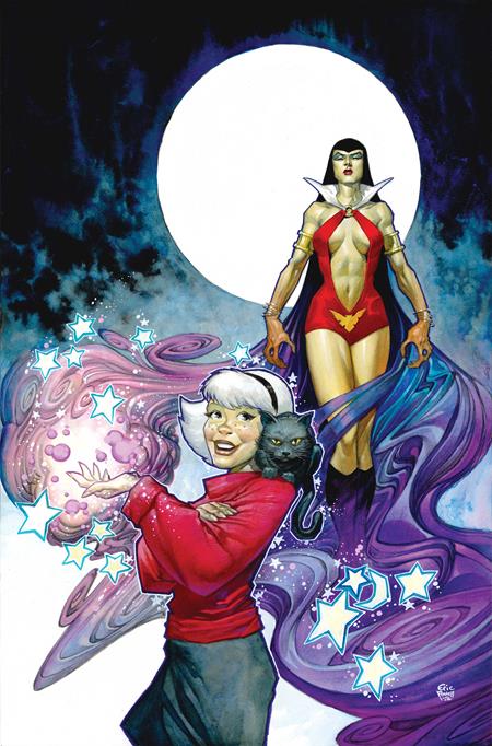 Sabrina the Teenage Witch x Vampirella #1 (Dynamite) | Eric Powell Virgin Foil Var (Pre-Order) C45-P48
