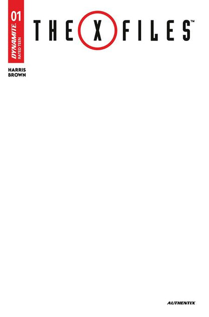 X-Files #1 - Dynamite | Blank Sketch Authentix Var (Pre-Order) C45-P49