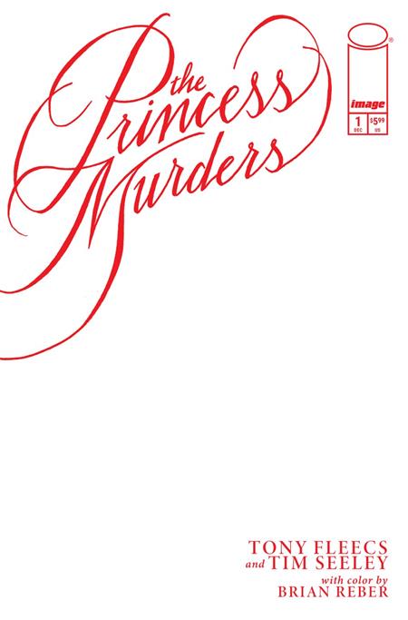 Princess Murders #1 (Image) | Blank Sketch Var (Pre-Order) C45-P49