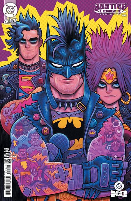 Justice League: Unlimited #15 - DC K.o - Dan Hipp Punk Rock Variant (Back-Issue)