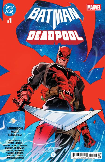Batman / Deadpool #1 - Jorge Jimenez, Dan Mora Batpool 2nd Printing Variant (Back-Issue)