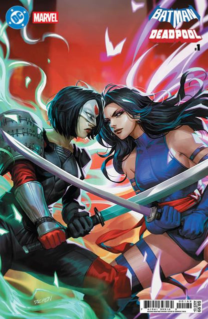 Batman / Deadpool #1 - Derrick Chew Katana + Psylocke 2nd Printing Variant (Back-Issue)