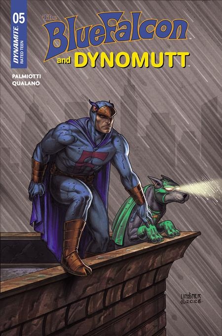 Blue Falcon + Dynomutt #5 • Joseph Michael Linsner Var (Pre-Sale) C49-P01