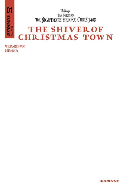 Nightmare Before Christmas: Shiver of Christmas Town #1 • Blank Var (Pre-Sale) C49-P01