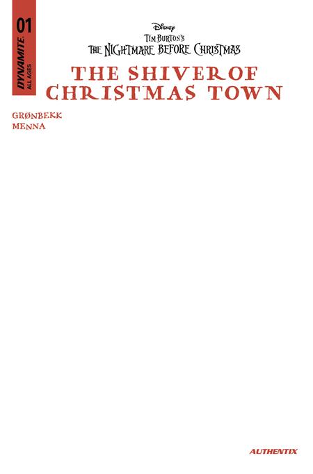 Nightmare Before Christmas: Shiver of Christmas Town #1 • Blank Var (Pre-Sale) C49-P01