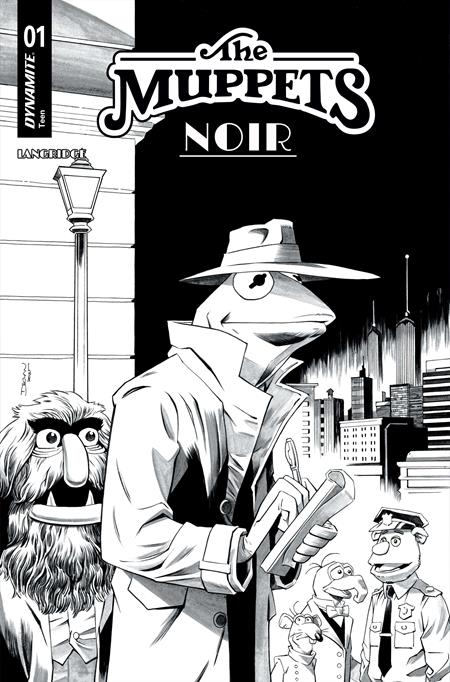 Muppets: Noir #1 - Declan Shalvey 1:10 Line Art Variant (Released)