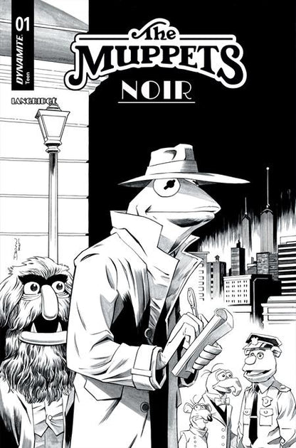 Muppets: Noir #1 - Declan Shalvey 1:10 Line Art Variant (Released)