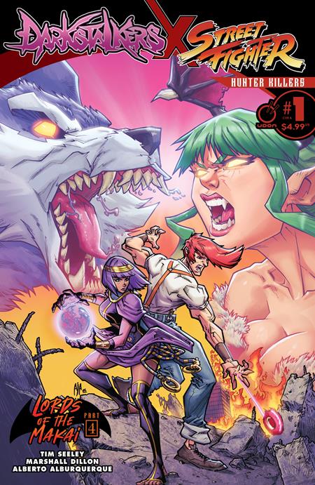 Darkstalkers x Street Fighter: Hunter Killers #1 - Capcom - Alberto Alburquerque Main Cover (Pre-Sale) C03-P08