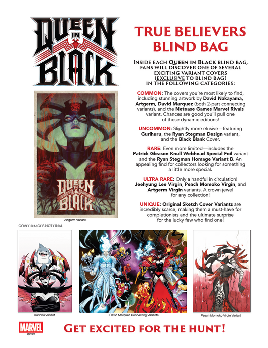Queen in Black #1 - True Believers Blind Bag Variant (Closed)