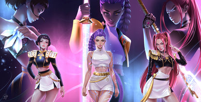 Kpop Demon Hunters Artbook - Katya Sinyukhina Rumi, Mira & Zoey Virgin Triple Pack (Collected)