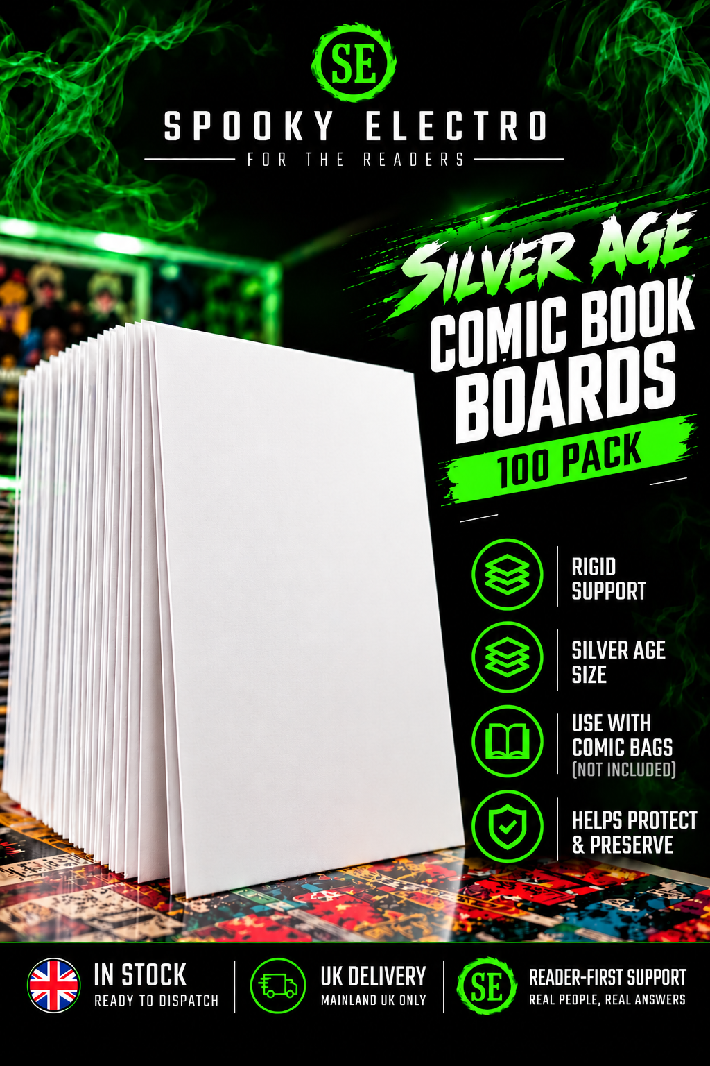 Silver Age Comic Book Boards (100) | Backing Boards (Released)