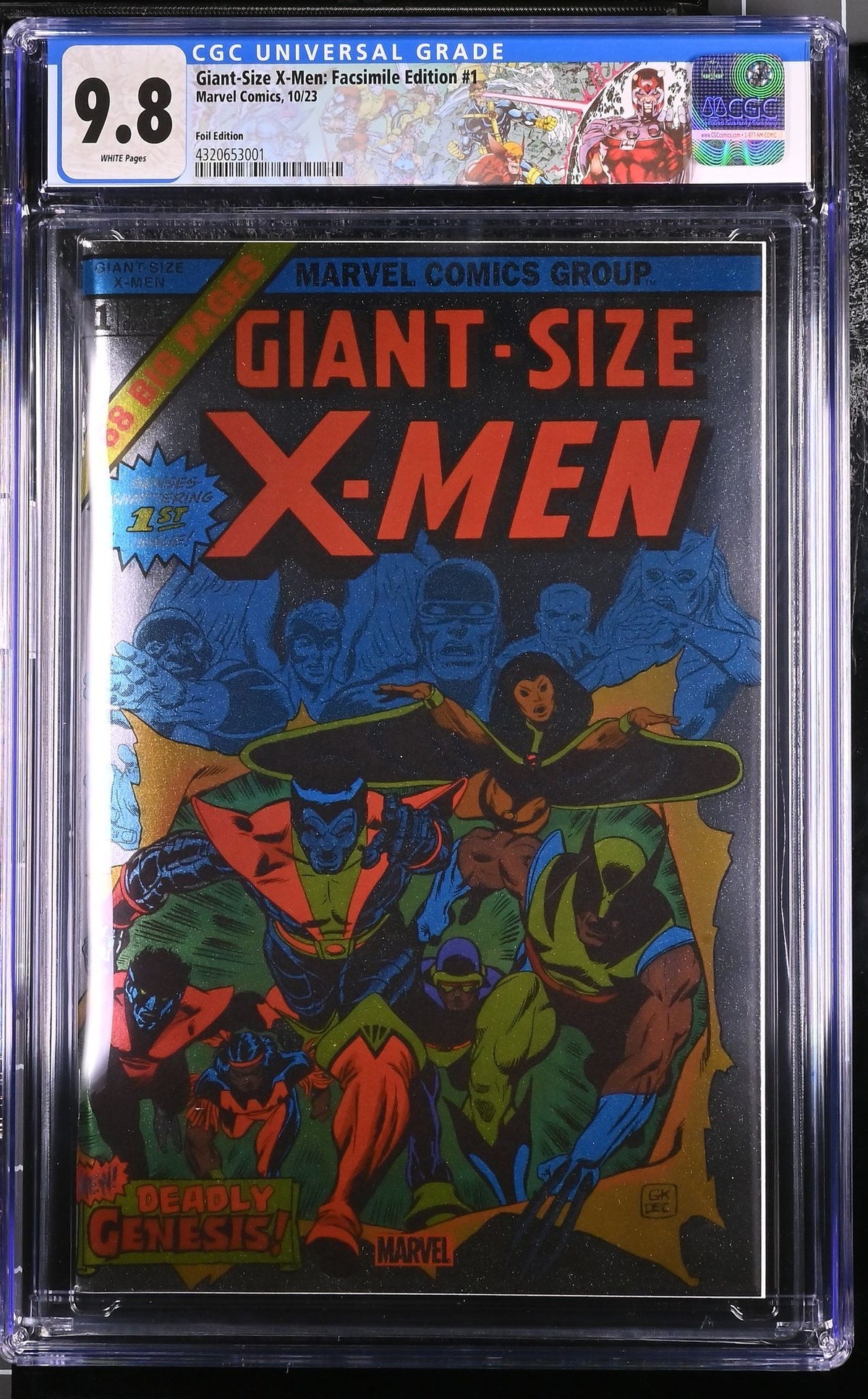 Giant-Size: X-Men #1 "Facsimile" - Gil Kane NYCC 2023 Foil Variant - 9.8 CGC (Graded) #002
