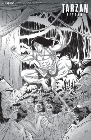 Tarzan: Beyond #4 - IDW / Alien Books | Magenta King B&W Var (Pre-Order) C39-P44