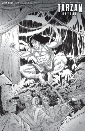 Tarzan: Beyond #4 - IDW - Magenta King B&W Var (Pre-Order) C37-P42