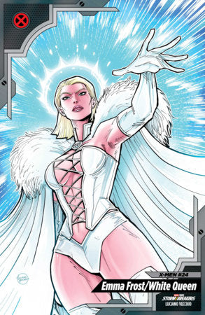 X-Men #24 - Legacy #324 - Luciano Vecchio White Queen Trading Card Variant (Back-Issue)