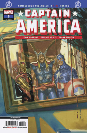 Captain America #5 • 2nd Printing • Ben Harvey Var (Pre-Sale) HD-005 🔥