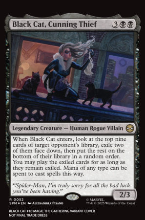 Black Cat #10 - Alessandra Pisano Magic: The Gathering Variant (Closed)