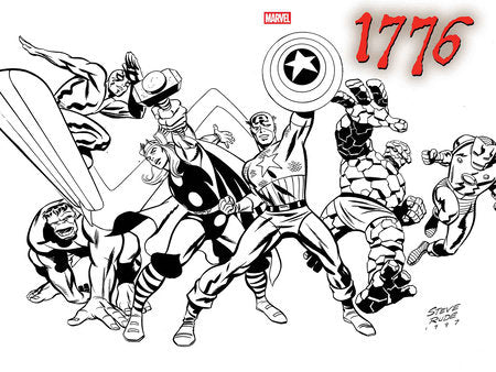1776 #1 (of 5) | Steve Rude Wraparound Var | FC: 22/9 | PL: 12/11 (Pre-Sale)