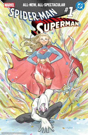 Spider-Man / Superman #1 - Peach Momoko Supergirl + Ghost-Spider Variant (Pre-Sale) C10-P16