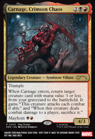 Amazing Spider-Man / Venom: Death Spiral - Body Count #1 - Lucio Parrillo Magic: The Gathering Variant (Closed)