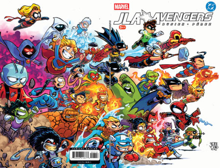 JLA / Avengers #3 - Facsimile 2026 - Skottie Young 1:25 Wraparound Variant (Closed)