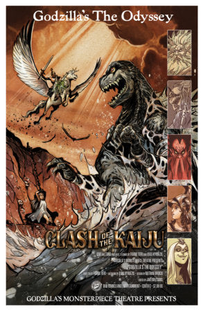 Godzilla’s Monsterpiece Theatre Presents: Godzilla’s The Odyssey - Pablo Tunica Movie Homage Variant (Closed)