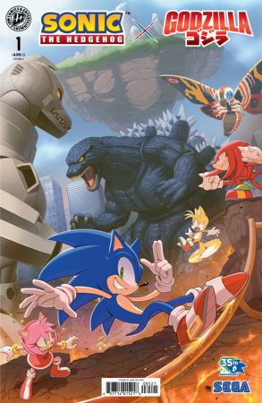 Sonic the Hedgehog x Godzilla #1 - Min Ho Kim Variant (Pre-Sale) C23-P28