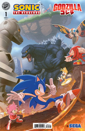 Sonic the Hedgehog x Godzilla #1 - Min Ho Kim Variant (Closed)