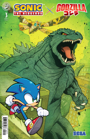 Sonic the Hedgehog x Godzilla #3 - Jack Lawrence Main Cvr (Pre-Order) C36-P41