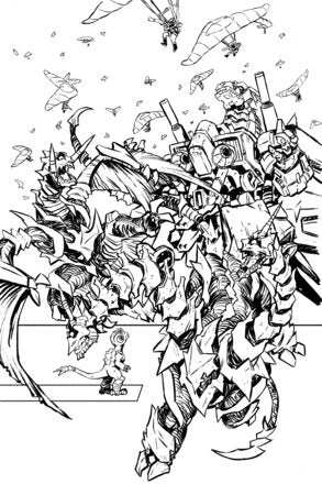 Starship Godzilla: Invasion X #3 - Kai Sei Era - IDW | Oliver Ono 1:10 B&W Virgin Var (Closed) R2649