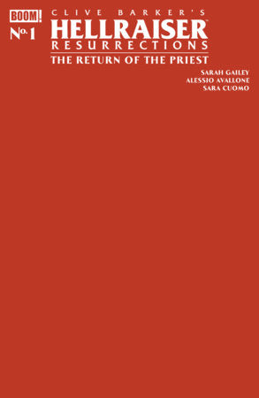 🔞 Hellraiser: Resurrections - The Return of the Priest #1 - Blank Sketch Red Variant (Pre-Order) C34-P39