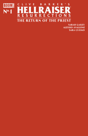 🔞 Hellraiser: Resurrections - The Return of the Priest #1 - Blank Sketch Red Var (Closed) R2639