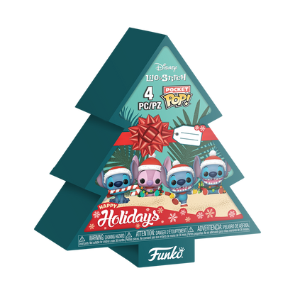 Funko Pop! Pocket - Lilo + Stitch -Holiday Tree Box - 4-Pack (Released)