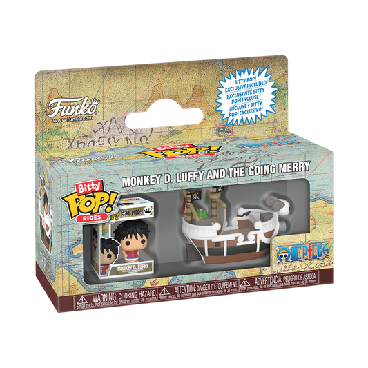One Piece • Monkey D. Luffy + the Going Merry | Funko Pop! Bitty Rides (Released)