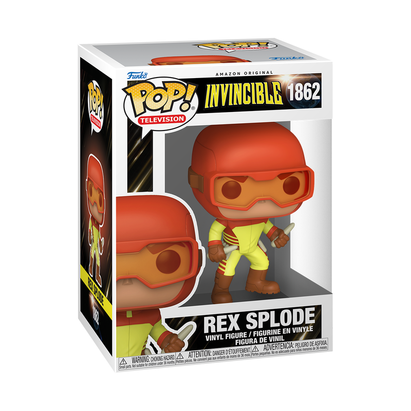 Funko Pop! - Television - Rex Splode #1862 - Invincible + Pop Protector (Released)